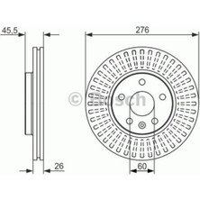 Mocan 2AD. 0986479643 569069 On Fren Dıskı 15 Inch (276MM) Astra J 10> CRUZE10>