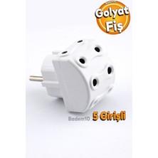Nublado 5'li Fiş Priz Golyat Çoklu Grup Priz Çoğaltıcı Beşli Golyat Elektrik Pirizi