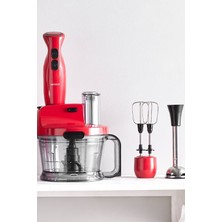 Empressco Kırmızı 2000W Çok Fonksiyonlu Mutfak Robotu