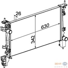 Mahle Radyatör Peugeot Bıpper-Cıtroen Nemo-Fıat Fıorıno 1.3-1.4 Hdı 08