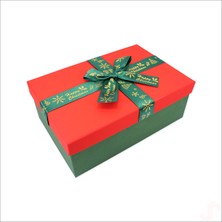 Süsle Bebek ve Parti Kırmızı Kapaklı Fiyonklu Yeşil Kutu, 21 cm - Orta Boy