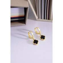 925 Ayar Gümüş 10 mm Cleef Model Sallantılı Halka Küpe