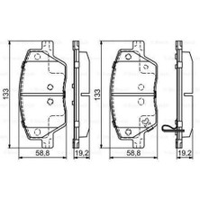 Bosch 0986495392 | Fren Balata Ön 15-Egea