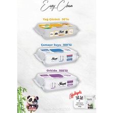 Sleepy Easy Clean Orkide ve Çamaşır Suyu Katkılı 100'LÜ, Yağ Çözücü 30'lu Temizlik Havlusu ve Rosie Hediye