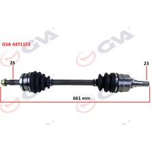 GVA Komple Aks Sol Auris 1.4-1.6 07-11 661MM Almla