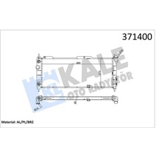 Kale Su Radyatörü Opel Corsa B-Combo-Tigra 1.2i 1.4i 1.6i 16V 93 At Ac Brazing 680X273X28 Almla