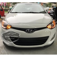 Caralp Hyundai I20 2008-2014 Uyumlu Üniversal Astra H Lip Esnek Ön Lip 2 Parça Tampon Altı Dil Karlık Ön Ek