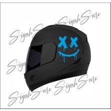 Aydın Garage Motor Kask Sticker x x Gülen Yüz Araba Motorsiklet Motor Kask Sticker Etiket Folyo