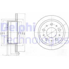 Delphi Arka Fren Dıskı Boxer 06 Ducato 06 Jumper 06 2.2d 2.3d 3.0hdı 300X16X5DL