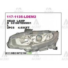 Depo Far Civic 2016 Sonrası  Sedan Elegance-Premıum Motoru Üzerinde Ledli Sağ (Oem NO:33100-TET-H01) (Adet)