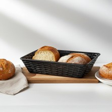 Külsan 14037.BL – Siyah Ekmeklik 37×27 cm, Thermoset Melamin