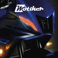 Motiker Yamaha Yzf-R7 Far Sticker Far Folyo Renkli Turuncu