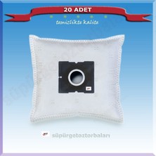 Arçelik Yıldız A8000 Süpürge Toz Torbası, 20 Adet, Beyaz, Güçlü Temizlik Malzemesi