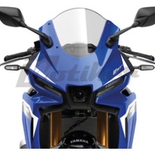 Motiker Yamaha YZF-R25 2025-2026 Model Ön Kafa Stıcker Etiket Model 5 Beyaz