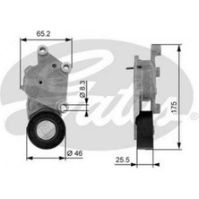Gates Alternatör Gergi Rulmani Komple Citroen Ford Peugeot 1.4 1.6 Hdi Almla