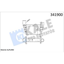 Kale Turbo Radyatörü Intercooler Passat-A4-A6 1.8t 1.9tdi 0005 240.8X166.2X67 Al-Pl-Brz Almla