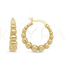 Kayra Mücevher Modern Altın Halka Küpe AHK120