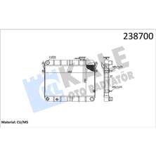 Kale Radyatör M131 Em-Ym 470X292X34 3 Sıra Pn Fanlı Sistem