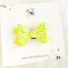 Sahici Anne Simli Fiyonk Saçsız Bebek Tokası 6cm -Seyrek Az Saçlı Bebeklere Özel Toka