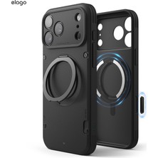 Elago iPhone 17 Pro Max Manyetik Armor Kılıf – 6.9 Inç, Zırh Tasarım, Tam Koruma Siyah
