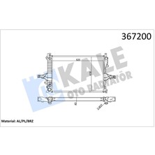Kale Radyatör Volvo S60 01 10 S80 98-06 V70 00 07 XC70 00 07