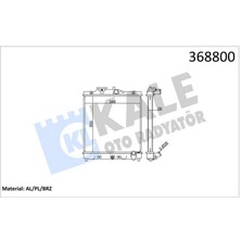 Kale Motor Su Radyatörü [ Honda Civic V , Vi , Hr- , V 1995- 350X348X26MM Brazing mt ] Almla