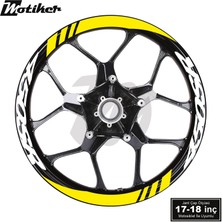 Motiker Cfmoto 450SR Geniş Jant Sticker Modeli 16'lı Sarı Beyaz