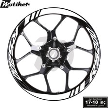 Motiker Bajaj RS200 Geniş Jant Sticker Modeli 16'lı Beyaz