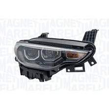 Ayfar Fiat Egea 2015-2020 Motorlu Far Sağ Led+Park+Ballast Beyaz Çıtalı   Oem No (52214453)
