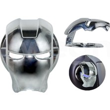 Wegna Lvsqvr Iron Man Start Stop Koruyucu Kapak Gümüş Metal Krom