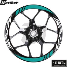 Motiker Yamaha Mt-25 Geniş Jant Sticker Modeli 16'lı Turkuaz