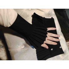 Firuz Rukye Siyah Sade Pileli Seyyar Kolluk