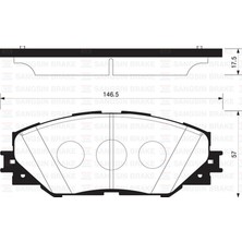 SANGSIN Xmpdby Ön Balata Rav4 Iii 2.0 Vvt-I-2.2d-4d-2.2d-Cat 06 GDB3424