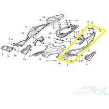 Qj SRK125R Yan Grenaj Gri/mavi/siyah  Sol