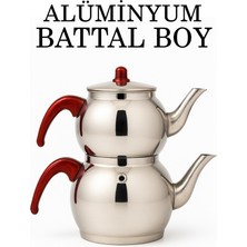 Tiesa Home Alüminyum Küre Çaydanlık Battal Boy Kahverengi Kulp