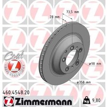 Zimmermann Fren Disk Arka Porsche Taycan 2019 358 mm - 28 mm