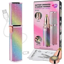 Empressco Parlak Yüz ve Kaş Epilatörü, 2 Başlıklı Tüy Alma, Güzel ve Pürüzsüz Cilt