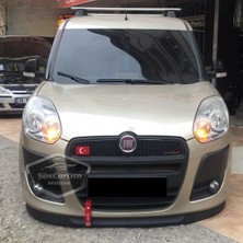Caralp Fiat Doblo D3 2010-2015 Uyumlu Üniversal Astra H Lip Esnek Ön Lip 2 Parça Tampon Altı Dil Karlık Ön Ek