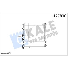 Kale Radyatör Mgn I-Scenıc 1.4-1.6-1.8-2.0 16V Ac Mek 585X414.5X23