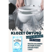 MasterCar 1 Adet Klozet Kapak Örtüsü Pratik Kullanımlı Hijyenik Klozet Kapağı Poşeti