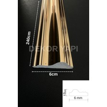 ELF Dekor Gold Duvar Çıtası 6cm