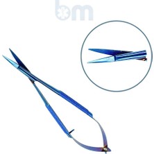 Barışhan Medikal Düz Uç Mikro Makas Castroviejo Yaylı 5.9inç Avuç Içi Yuvarlak Sap Cerrahi Eğitim Materyali