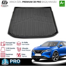 Drs Tuning S-Dizayn Nissan Qashqai E-Power 3D Pro Bagaj Havuzu Üst Bagaj 2021 Üzeri A+ Kalite