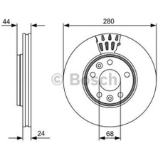 Mocan 0986479553 Fren Dıskı On 280MM Duster 09- Megane Iıı 08- Fluence Laguna Iıı 07-