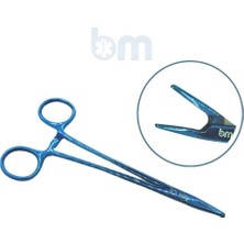 Barışhan Medikal Dikiş Iğne Tutucu 6.2 Inç Büyük Boy Mavi Titanyum Cerrahi Dikiş Eğitim Materyali