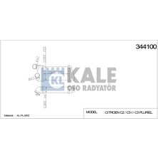 Universal Turbo Radyatörü (Intercooler) Peugeot 1007 Peugeot C3 (275X147X64) Al/pl/brz