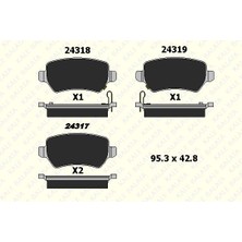 Universal Disk Fren Balatası Arka Opel Astra F-G-H-J Combo 01> Corsa C  Merıva 03-10 Merıva B 10> Zafıra A-B