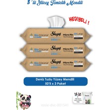 Sleepy 3 Adet Deniz Tuzu Yüzey Temizlik Havlusu 50'li ve Rosıe