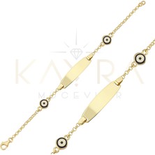 Kayra Mücevher Nazarboncuğu Altın Çocuk Künyesi ÇB06