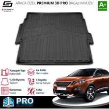Drs Tuning S-Dizayn Peugeot 3008 3D Pro Bagaj Havuzu Üst Bagaj 2016-2023 A+ Kalite